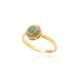Yellow Gold Rose Cut Ring
