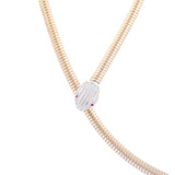 Tubogas Long Snake Necklace