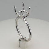 18 karat white gold mounting f