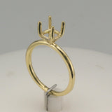 18 karat yellow gold mounting