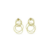 HAWAII WAIKIKI YELLOW GOLD EARRINGS
