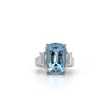 Aquamarine 3-Stone Ring