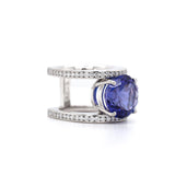 Suspended Tanzanite Ring