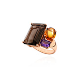 3 Stone Prism Cocktail Ring
