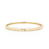 Emerald Cut Diamond Bangle