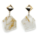 Rutilated Quartz Earrings