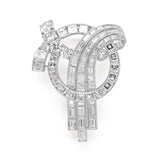 Platinum and Diamond Brooch