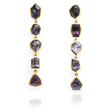 Bezel Set Spinel Earrings