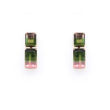 Watermelon Tourmaline Drop Earrings