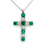 Emerald & Diamond Cross