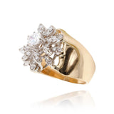 14 Karat Yellow and Diamond Ring