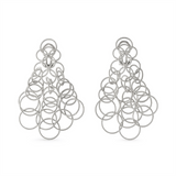 HAWAII WHITE GOLD PENDANT EARRINGS