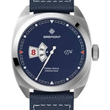 Terra Nova 40.5mm Jumping Hour 1776 Leather Strap