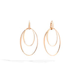 Double Oval Drop Earrings