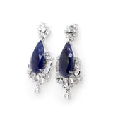 Chandelier Sapphire Diamond Earrings