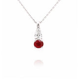Diamond And Ruby Pendant