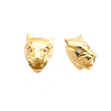 Estate Panther Head Stud Earrings