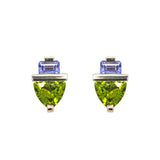 Peridot & Tanzanite Studs