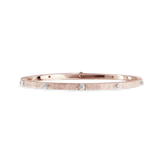 MACRI CLASSICA PINK AND WHITE GOLD BANDED BRACELET WITH DIAMONDS