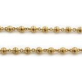 SunFlower Bead Chain 22" Yellow Gold