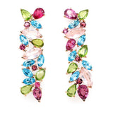 Prism Spring Articulated Long Drop Earrings