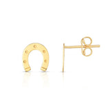 Horse Shoe Stud Earrings