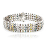 Estate Multi-Colored Diamond Bracelet
