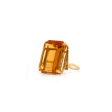 Orange Citrine Cocktail Ring