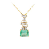 Diamond and Emerald Pendant