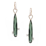 Green Tourmaline Drop Charms