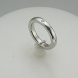 Platinum 3mm wide band with a
